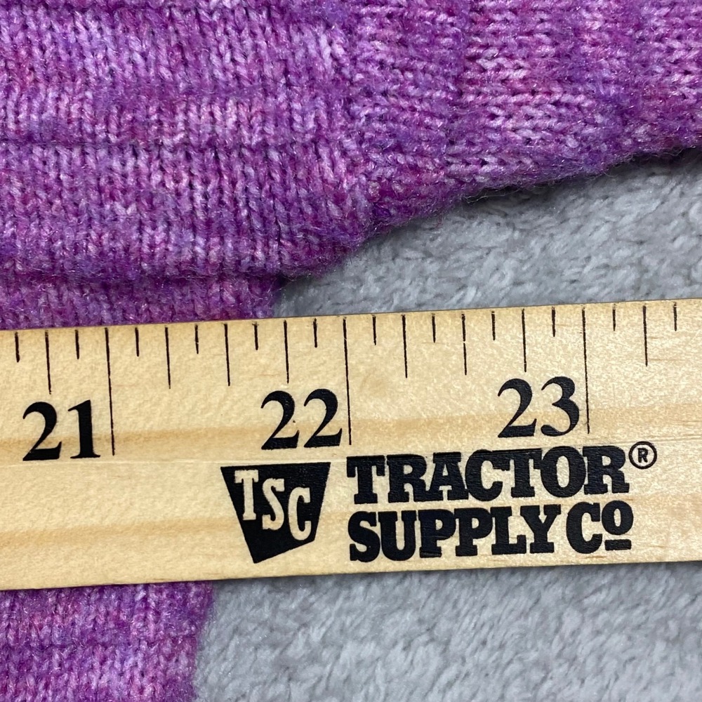 Ophelia Roe Purple Ribbed Mock Neck‎ Drop Shoulder Knit Sweater Large - Picture 4 of 13